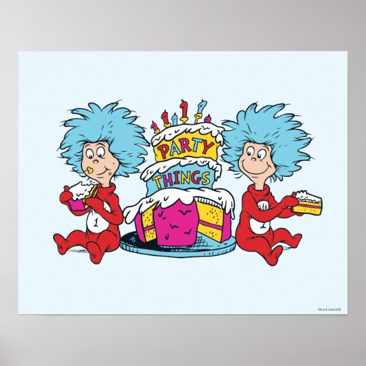 Dinge, die zwei Party Poster (Vorne)