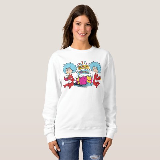 Dinge, die zwei Party Sweatshirt (Vorne ganz)