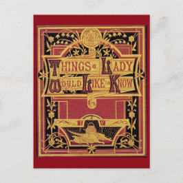 Dinge, eine Lady Postcard Postkarte