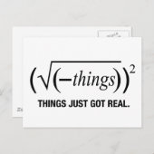 Dinge einfach nur got postkarte (Vorne/Hinten)