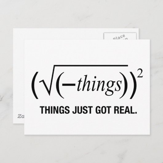 Dinge einfach nur got postkarte (Vorne/Hinten)