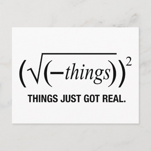 Dinge einfach nur got postkarte (Vorderseite)