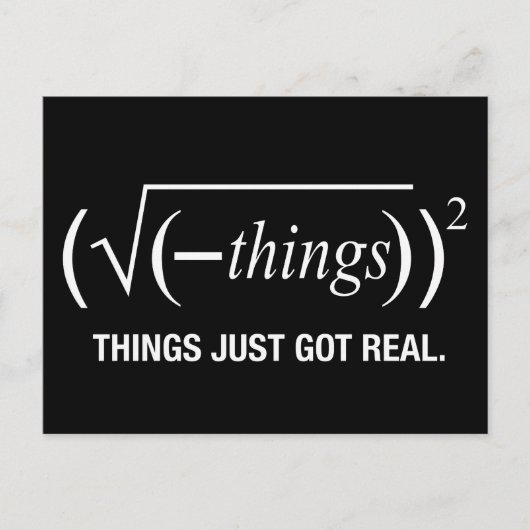 Dinge einfach nur got postkarte (Vorderseite)