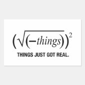 Dinge einfach nur got rechteckiger aufkleber (Vorderseite)