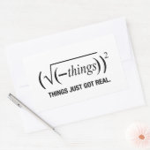 Dinge einfach nur got rechteckiger aufkleber (Umschlag)