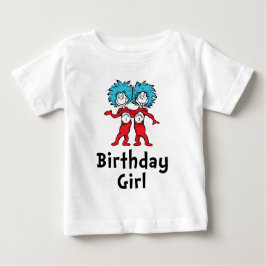 Dinge eins zwei Twins Geburtstag | Geburtstagskran Baby T-shirt