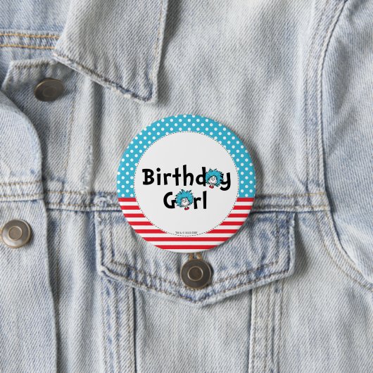 Dinge eins zwei Twins Geburtstag | Geburtstagskran Button (Beispiel)
