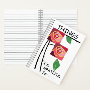 Dinge, für die ich dankbar bin notizblock