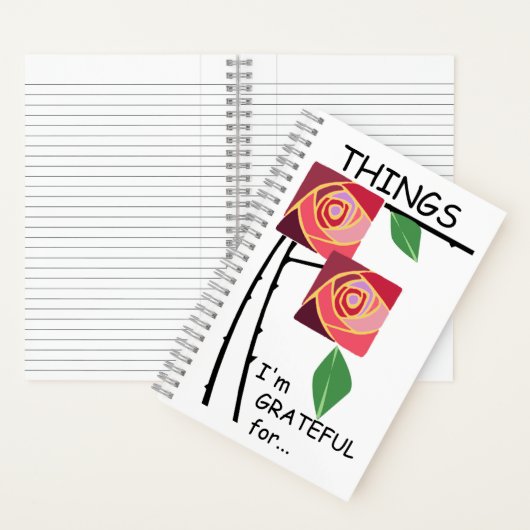 Dinge, für die ich dankbar bin notizblock (Innen)