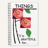 Dinge, für die ich dankbar bin notizblock (Vorderseite)
