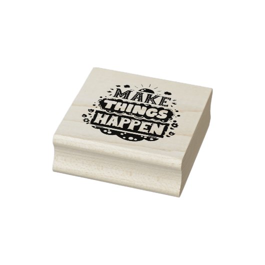 Dinge geschehen lassen gummistempel (Stempel)