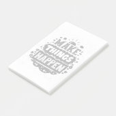 Dinge geschehen lassen post-it klebezettel (angewinkelt)