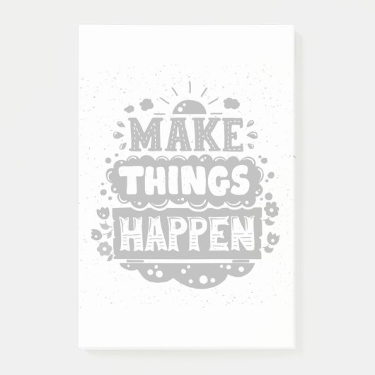 Dinge geschehen lassen post-it klebezettel (Vorderseite)