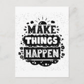 Dinge geschehen lassen postkarte (Vorderseite)