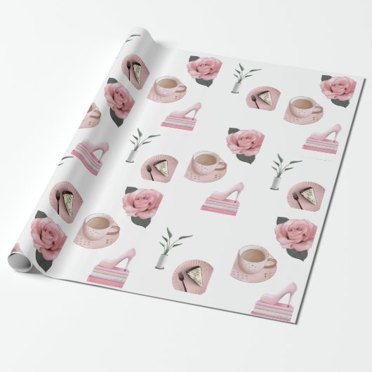 Dinge Girls Liebe Wrapping Paper Geschenkpapier (Ungerollt)