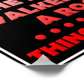 Dinge Got Tense Funny Poster (Ecke)