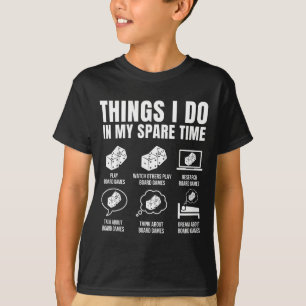 Dinge in Freizeit Brettspiele T-Shirt