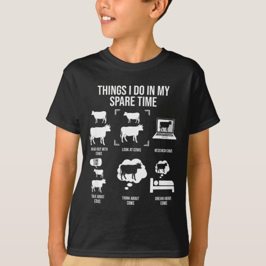 Dinge in Freizeit tun Kuhbauer T-Shirt (Vorderseite)