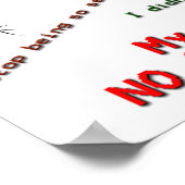 Dinge Meine narzisstische Mama sagt Poster (Ecke)