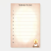 Dinge mit Candle auf Scroll zu tun Post-it Klebezettel (Vorderseite)