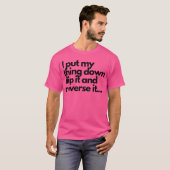 Dinge nach unten Geschenk T-Shirt (Vorne ganz)