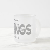 Dinge passieren - B&W Edition Mattglastasse (VorderseiteRechts)