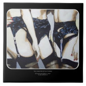 'Dinge passieren' Gemälde auf einem Fliese (Vorderseite)