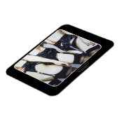 'Dinge passieren' Gemälde auf einem Magnet (Linke Seite)