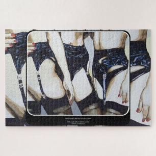 'Dinge passieren' Gemälde auf einem Puzzle