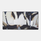 'Dinge passieren' Gemälde auf einem Schreibtischunterlage (Tastatur & Maus)