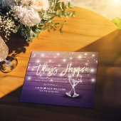 Dinge passieren Hochzeitspause Änderung der Pläne Ankündigungspostkarte