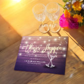 Dinge passieren Hochzeitspause Änderung der Pläne Ankündigungspostkarte