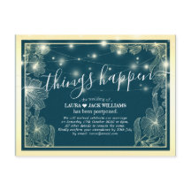 Dinge passieren Hochzeitspause Gold-Blume