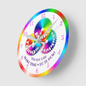 Dinge passieren lassen, Motivierend Slogan Runde Wanduhr (Winkel)