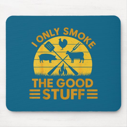 Dinge Rauch Gut Bbq Barbeque Grillen Mousepad (Vorne)