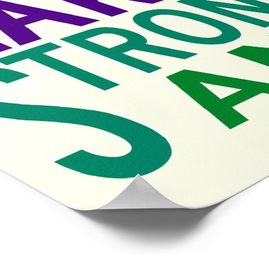 Dinge tun - Inspiration Poster (Ecke)