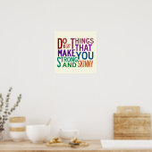 Dinge tun - Inspirationsposter Poster (Küche)