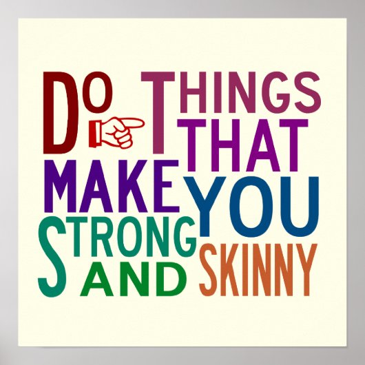 Dinge tun - Inspirationsposter Poster (Vorne)