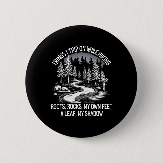 Dinge, über die ich beim Wandern stolpere Wurzeln  Button (Vorderseite)