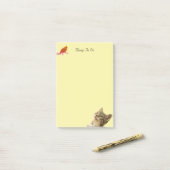 Dinge, um Bird & Cat Post-it-Notizen zu machen Post-it Klebezettel (Auf Schreibtisch)