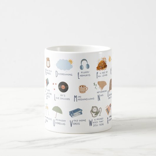 Dinge, um dankbar für Dankbarkeit zu sein Kaffeetasse (Mittel)