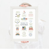 Dinge, um sich zu merken, Affirmations Self-Care-P Poster