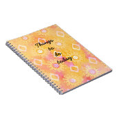 Dinge zu tun Heute rosa gelbe Boho-Notebook Notizblock (Rechte Seite)