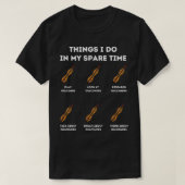 Dinge zu tun in meiner Freizeit Dulcimer T-Shirt (Design vorne)