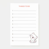 Dinge zu tun & Kitty Cat Post-it-Hinweise Post-it Klebezettel (Vorderseite)