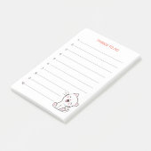 Dinge zu tun & Kitty Cat Post-it Notizen (angewinkelt)