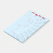 Dinge zu tun & Machu-Picchu Silhouette Post-it Klebezettel (angewinkelt)