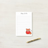 Dinge zu tun & Niedliche kleine Fox-Post-it-Notize Post-it Klebezettel (Auf Schreibtisch)