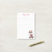 Dinge zu tun & Niedliche Skater Katzenkatzen Post- Post-it Klebezettel (Auf Schreibtisch)