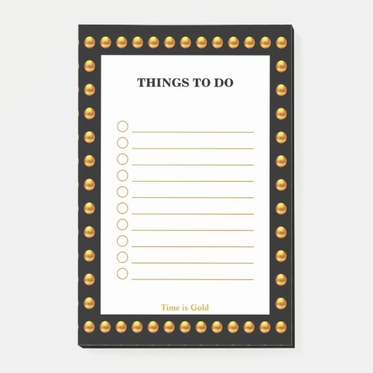 Dinge zu tun post-it klebezettel (Vorderseite)